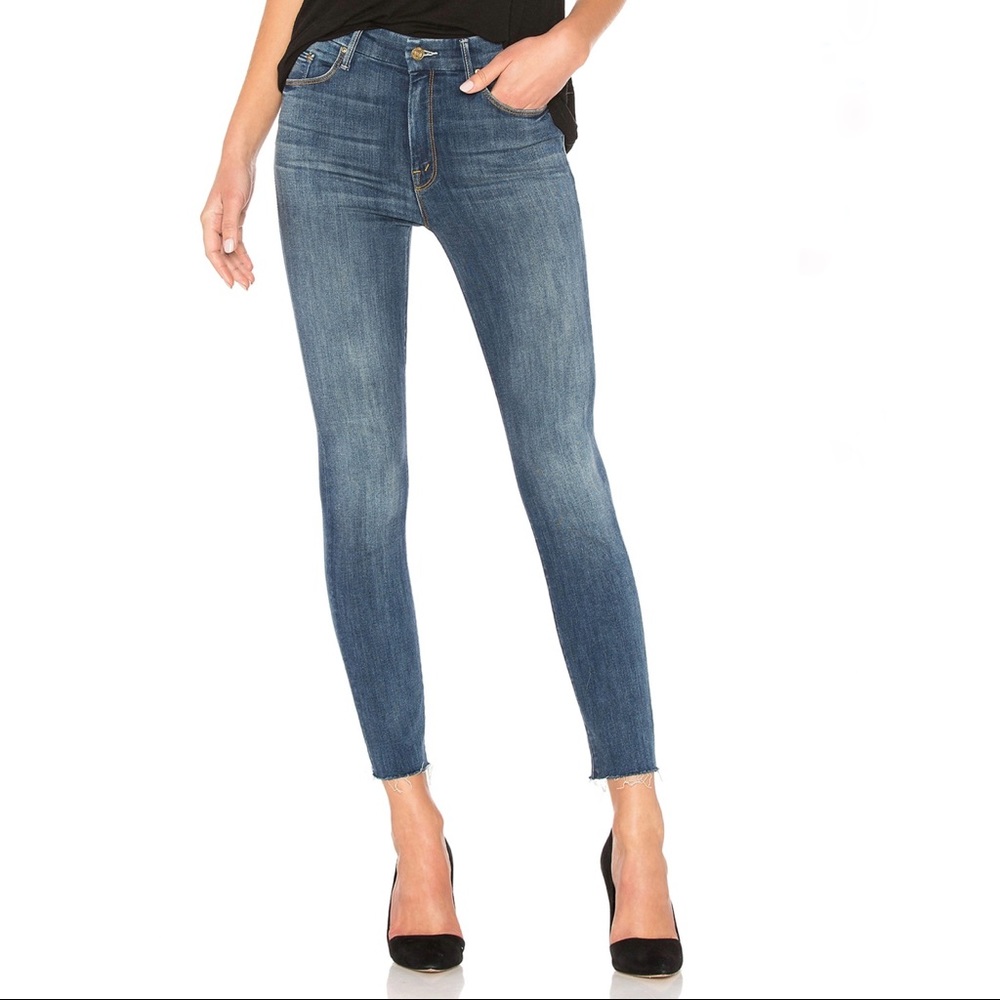 Mother Jeans - High Waisted Looker Ankle Fray Style